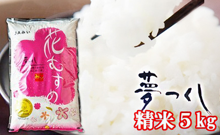 福岡県産 米 夢つくし 精米5kg コメ お米 白米