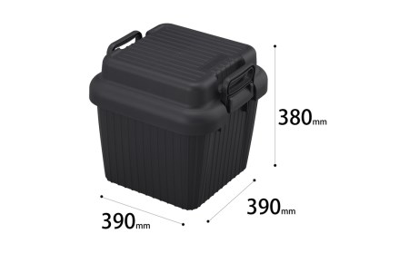コンテナボックス ベリアスボート S ブラック 蓋つき コンテナボックス 収納コンテナ アウトドア boxコンテナ 屋外収納 収納ケース【010S057】