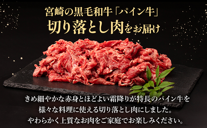 宮崎県産黒毛和牛パイン牛 切り落とし肉(肩・肩ロース)1kg 国産 和牛 国産牛 牛肩 牛肩肉 牛肩ロース 1kg 黒毛和牛 切り落とし 切り落し 切落し 小分け パック 冷凍 牛 肉 お肉 牛肉 ギ