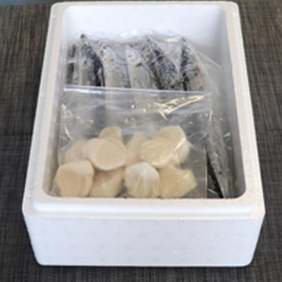 ふるさと納税 根室市 冷凍生さんま5尾×2P、ほたて貝柱200g×1P A-30033 |  | 01