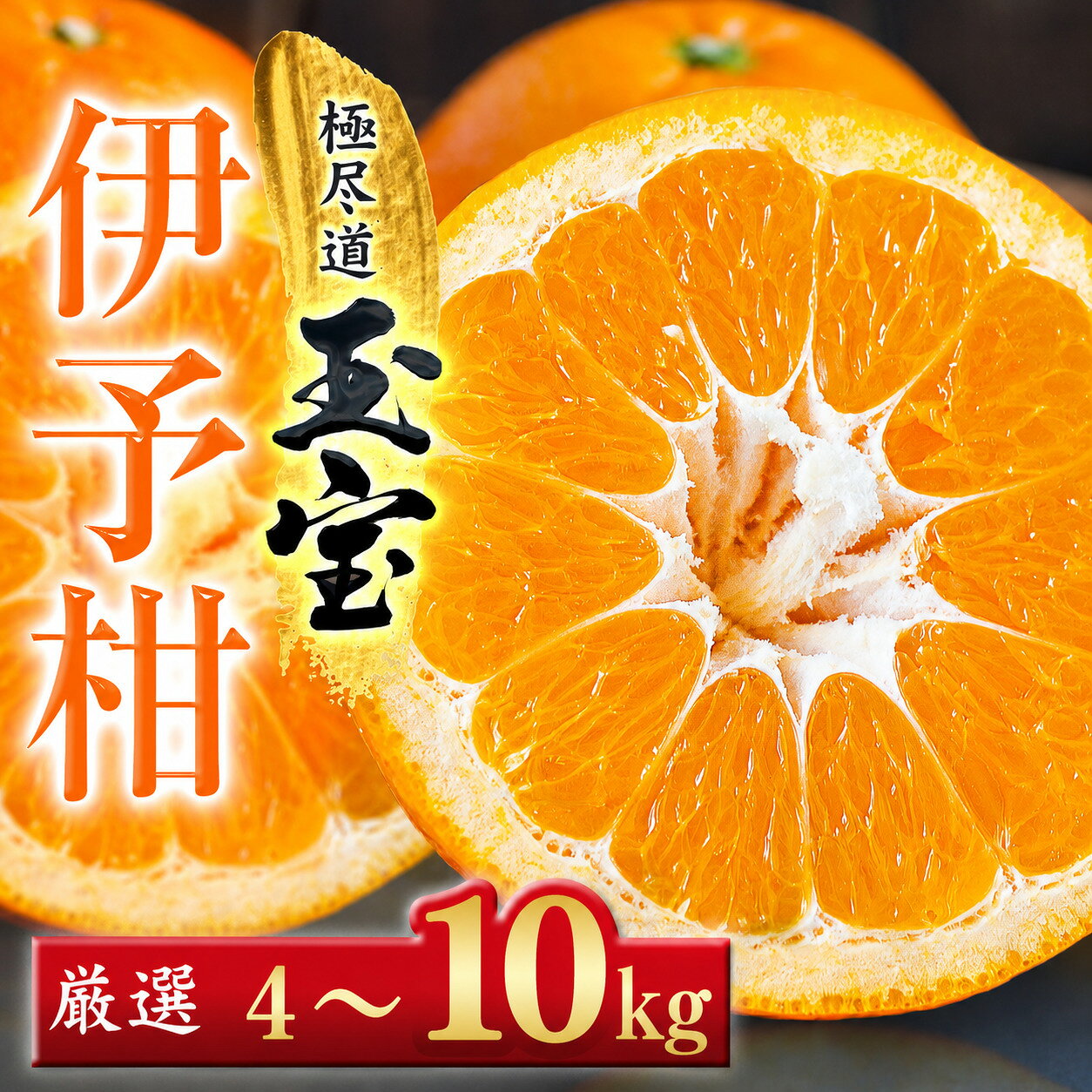 【ふるさと納税】【愛媛名産】玉宝伊予柑　4kg/5kg/10kg_ みかん いよかん 伊予柑 玉宝 愛媛のいよかん 愛媛のみかん 柑橘 果物 くだもの フルーツ 美味しい 甘い 愛媛 ご当地 愛媛県 八幡浜市 人気 送料無料 【G1511350】 YWTY047
