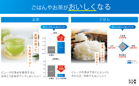 【40141】浄水器【ビューク】 浄水器 3年交換不要 逆流洗浄 【取付簡単】 据置型浄水器 PFAS PFOS PFOA 除去 有機 フッ素 化合物 カートリッジ 交換不要 活性炭 塩素 塩素除去 