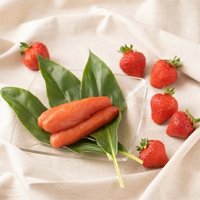 博多名物「あまおう」＆ふくや「味の明太子」(ギフト箱)(大野城市)【配送不可地域：離島】