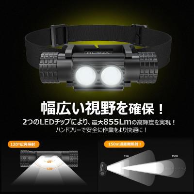 ふるさと納税 貝塚市 充電式ヘッドライト コンパクトサイズ ネックライト 855lm Type-C充電 強力 HL-02A |  | 01