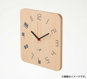 旭川家具　コサイン　coaナンバークロック ブラウン 掛け時計 25×4.5×25cm 約900g|時計_01758
