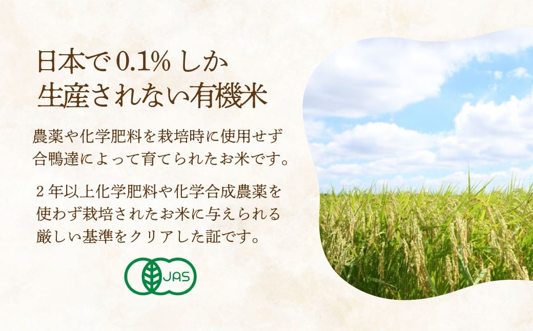 アイガモの力を借りてオーガニックで育てたおいしいおコシヒカリ