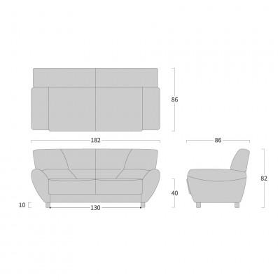 ふるさと納税 旭川市 旭川家具 宮田産業 LINDA(リンダ) 3人掛けソファ ブラック色_01000 |  | 03