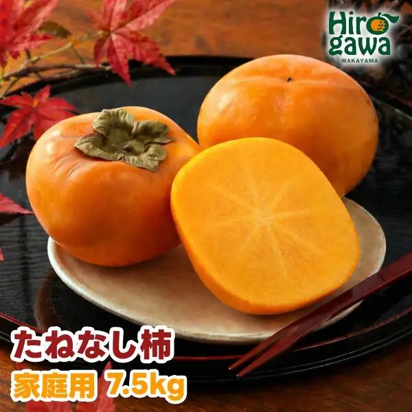 たねなし柿 7.5kg 家庭用 / 柿 刀根早生 平核無柿 富有柿 ※2026年9月下旬から11月上旬に順次発送 ※北海道・沖縄・離島への配送不可  【ikd504-c-7d5B】