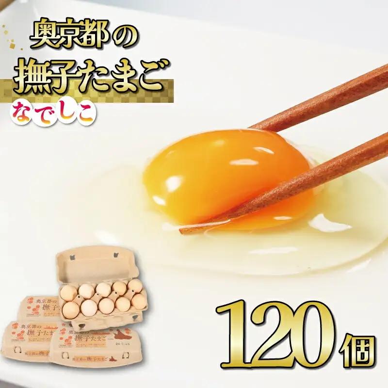 奥京都の撫子たまご 120個 ピンク卵 生卵 国産卵 鶏卵 卵焼き 京卵 卵
