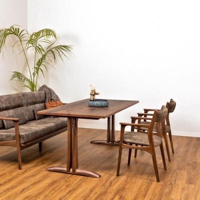 ふるさと納税 関市 IGNITE ダイニングチェア(肘付)【ウォルナット材】JIG-DCW206A |  | 01