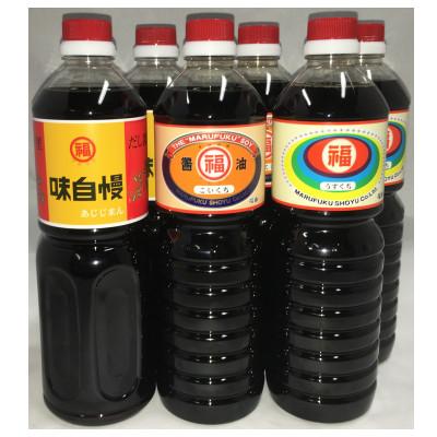 ふるさと納税 観音寺市 丸福醤油詰合せ(讃岐だし醤油「味自慢」・こいくち醤油・うすくち醤油　1リットル×各2本) |  | 03