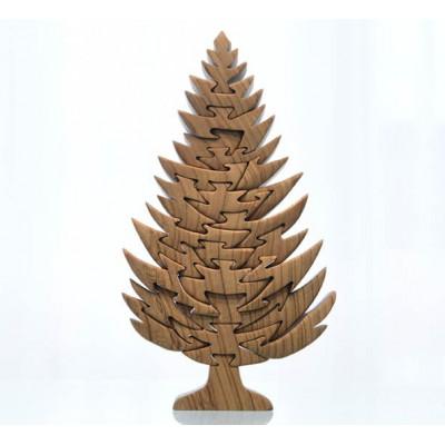 ふるさと納税 河内長野市 モミの木の木製パズル　Lサイズ　アルダー材　オイル塗装