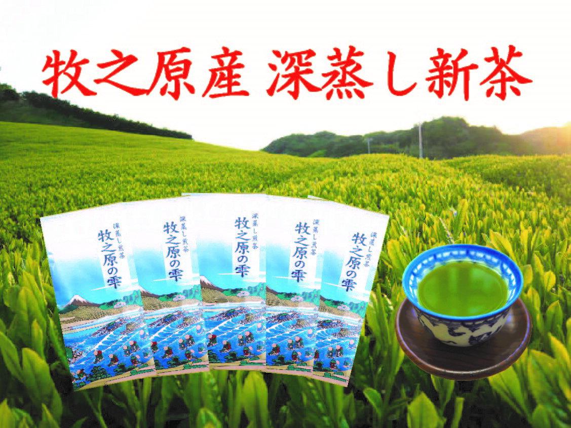 【ふるさと納税】 牧之原産 おいしい 新茶 5本 セット お茶 茶 深蒸し煎茶 旬 日常 のし 熨斗 贈答 ギフト 緑茶 静岡茶 茶葉 一番茶 春茶 香り 味 急須 日本茶 健康 家庭 簡単 手軽 おすすめ リラックス 牧之原市 静岡県