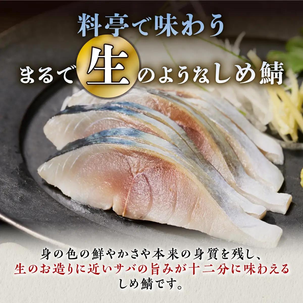 国産 しめ鯖 2枚 （お試し小サイズ） 料亭で味わうまるで「生」のようなしめ鯖をご自宅で。ふるさと納税 北海道 魚 海鮮 しめ鯖 〆鯖 シメサバ しめさば ふるさと納税 魚 北海道 〆鯖 しめさば シ