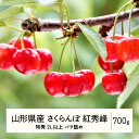 【ふるさと納税】 《先行予約》2025年 山形県産 さくらんぼ 紅秀峰 バラ詰 700g 特秀 2L以上 F20A-924 ※沖縄・離島への配送不可