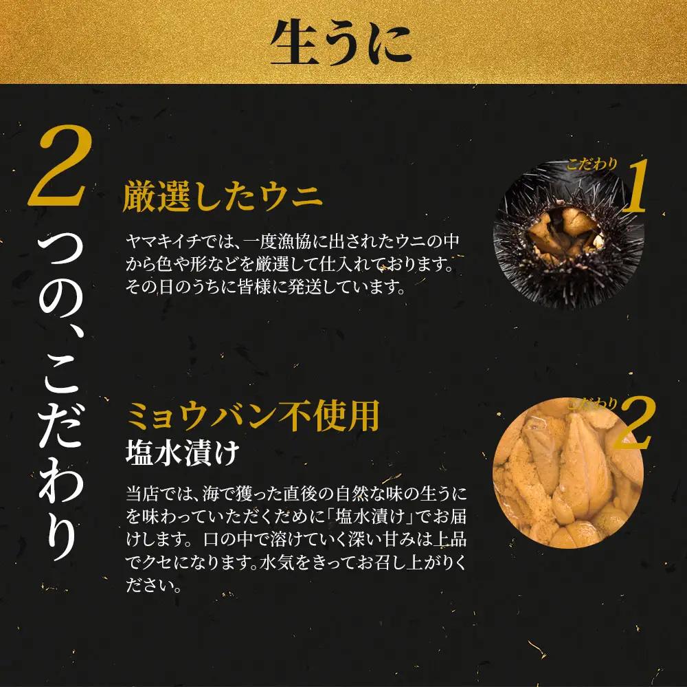 fn-39-015 生うに 《先行予約》【令和9年5月上旬から7月下旬頃発送 期間限定 お届け便】 ヤマキイチ商店