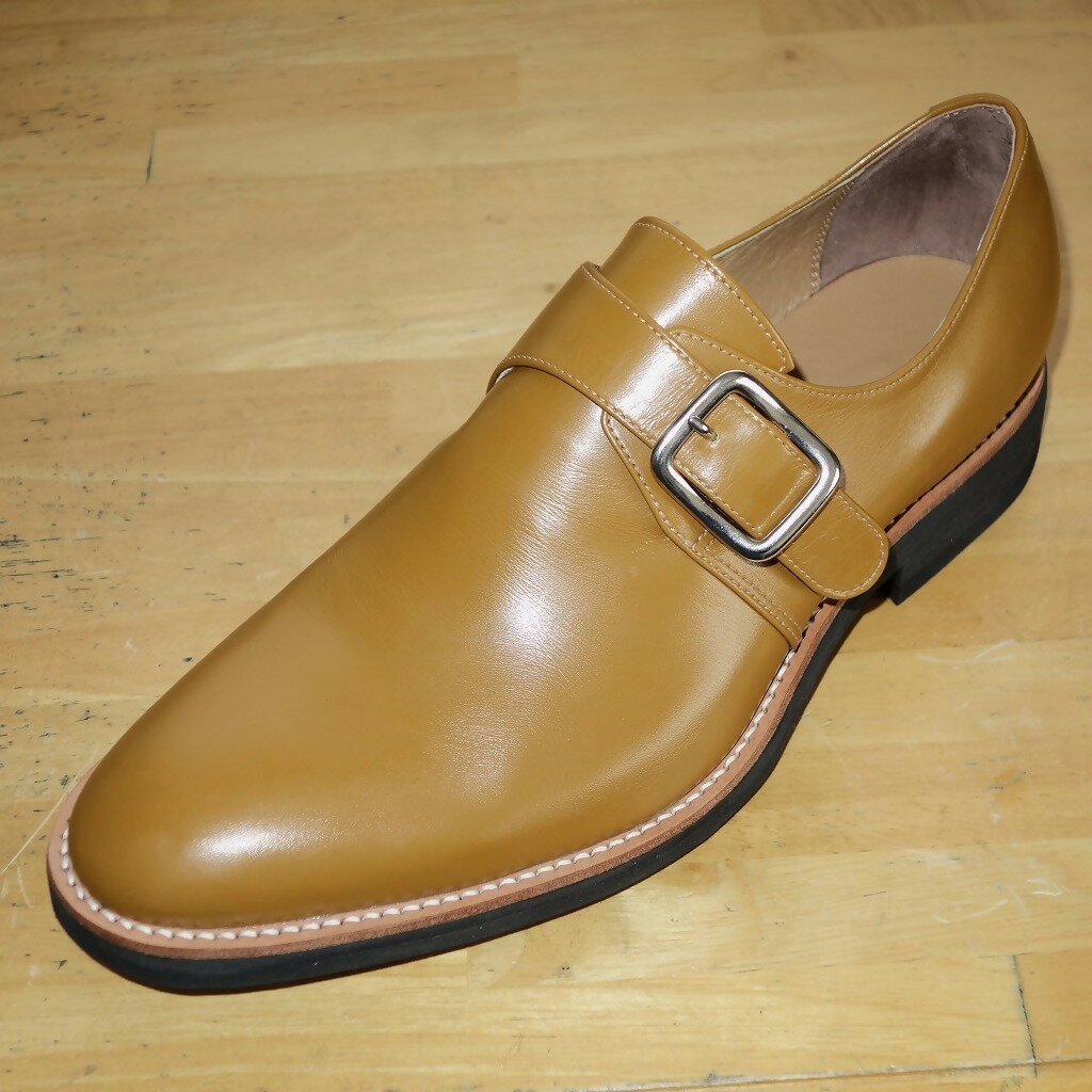 【ふるさと納税】ハンドメイド の オーダー 紳士 革靴（モンクストラップ） |工房Sei 靴 シューズ オーダーメイド 選べる デザイン 色 24cm～26.5cm 岐阜県 美濃加茂市 送料無料