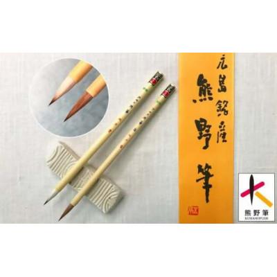 ふるさと納税 熊野町 熊野筆 アニメ用筆2本セット 伝統的工芸品熊野筆
