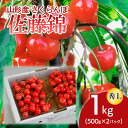 【ふるさと納税】山形産 さくらんぼ 佐藤錦 L 1kg(500g×2パック入) 【令和7年産先行予約】FU18-863くだもの 果物 フルーツ 山形 山形県 山形市 お取り寄せ 2025年産