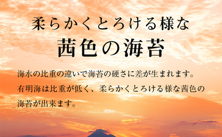 有明海産一番摘み　大丸ボトル味海苔　8切80枚　5本セット