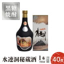 【ふるさと納税】奄美黒糖焼酎 水連洞秘蔵酒 40度 720ml 1本（箱入）送料無料