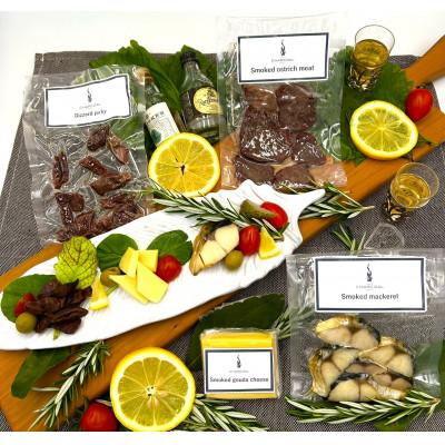 ふるさと納税 由利本荘市 ウイスキーの「マリアージュ」燻製セット　計4種類