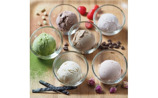 レインボーバードランデヴー　ミルキーveganアイスセレクション　6個入　(バニラ　・スパイスチョコ　・コーヒー　・ストロベリー　・抹茶　・ミルキーローズ　） 