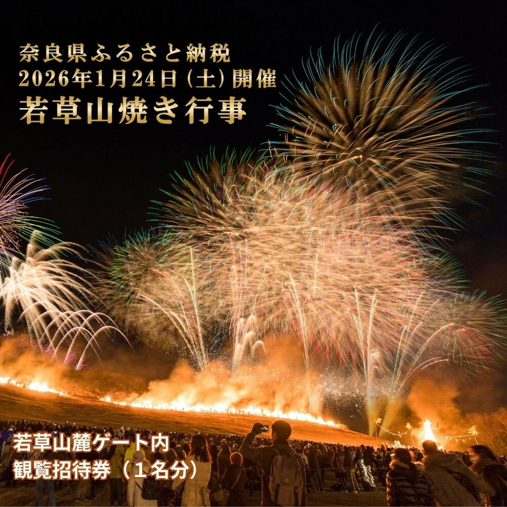 【ふるさと納税】若草山焼き行事 若草山麓ゲート内 観覧招待券（1名分）