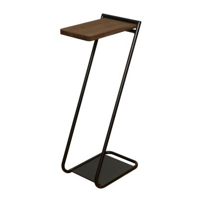 ふるさと納税 春日井市 アイアンレッグサイドテーブルHigh　色:ダークブラウン(DB)　ILST-H-DB