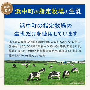 【毎週届く12回定期便】北海道4.0牛乳(1,000ml×2本)_H0016-042