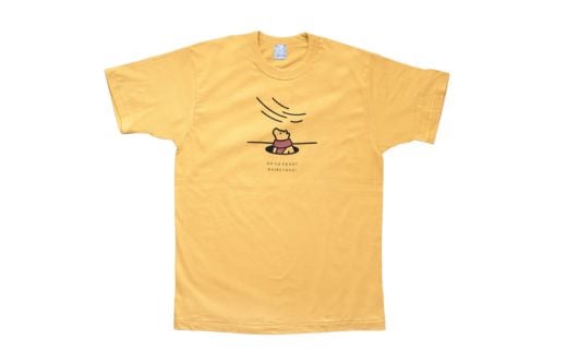 
            「知床トコさん」×久米繊維　コットンTシャツ　冬眠柄/黄色　XLサイズ　半袖【1634940】
          