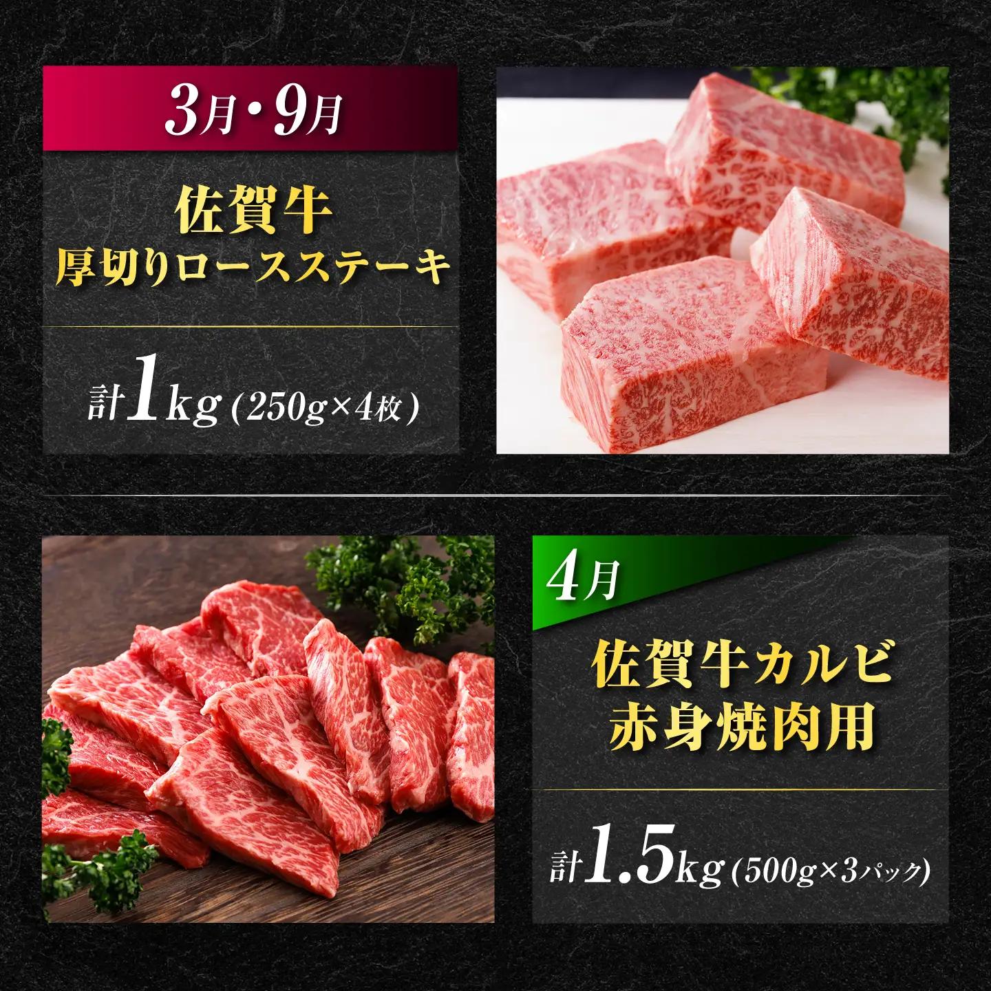 【全12回】佐賀牛 豪華定期便 約4-6人前 牛定期便 [UCC003]
