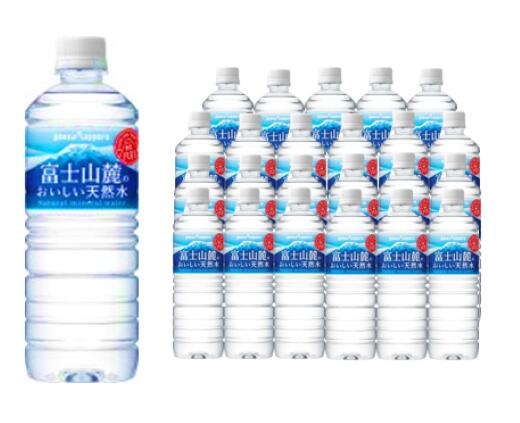 【ふるさと納税】富士山麓のおいしい天然水 590ml 24本入 1ケース【北海道・沖縄・離島 配送不可】| 富士山 天然水 飲料水 軟水 水 お水 バナジウム ミネラルウォーター ケース 箱 まとめ買い 長期保存 備蓄水 国産 静岡県 小山町 送料無料