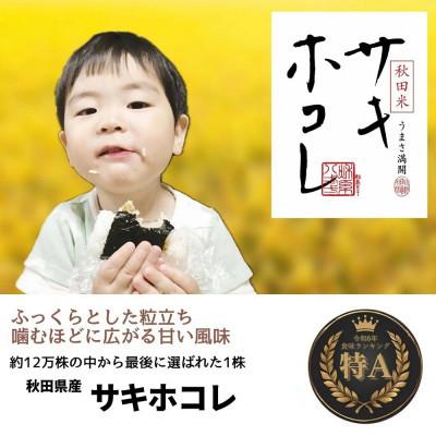 ふるさと納税 大仙市 【令和7年産】秋田県産「サキホコレ」精米2kg×3袋