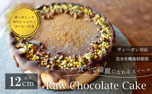 Rawチョコレートケーキ4号(DRIP coffee付) 兵庫県 丹波篠山市 お菓子 おかし スイーツ お取り寄せ お取り寄せスイーツ お土産 洋菓子 食品 食べ物 ギフト プレゼント 贈り物 冷凍配送 冷凍食品