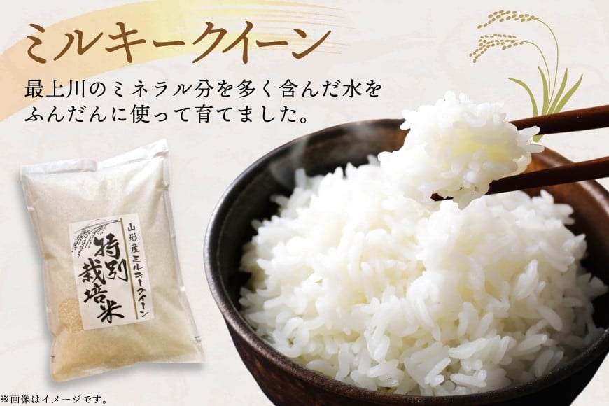 米 定期便 6回 令和8年産 特別栽培米 ミルキークイーン 5kg 6回 計30kg [渡部ファーム 山形県 高畠町 tk06ays810009] お米 白米 精米 ごはん ご飯 ブランド米