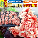 【ふるさと納税】【3D急速冷凍】訳あり！群馬県産 豚こま切れ肉 2kg（200g×10パック）または5kg（500g×10パック）＜量が選べる＞