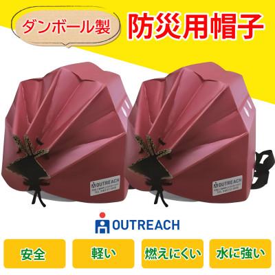 ふるさと納税 伊勢原市 「テレビで紹介されました!」軽くて強い!アウトリーチ防災用帽子2個セット(赤のみ) [0226]