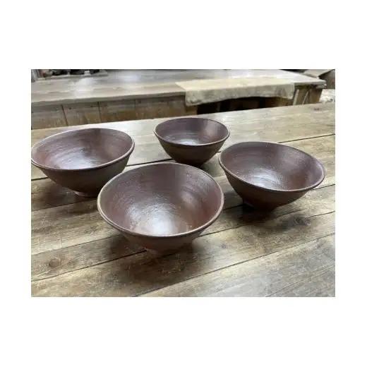 三国窯 備前焼 ご飯茶碗 1個
