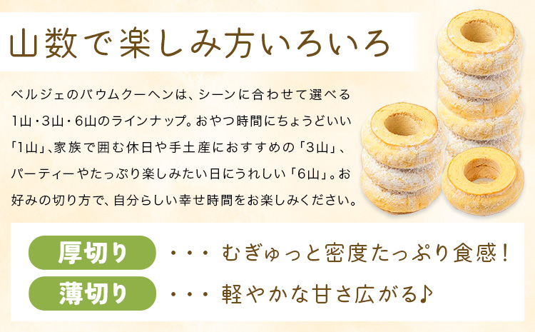 SHUN BAUM 1山 洋菓子工房ベルジェ《30日以内に発送予定(土日祝除く)》岡山県 浅口市 バウムクーヘン スイーツ お菓子 プレゼント 贈答用 バームクーヘン