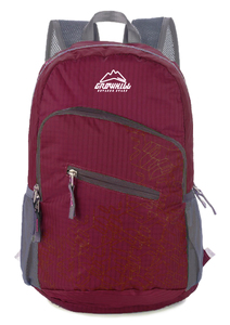 GROWHILL フォルダブルバックパック 14L ワイン ／ 携帯用 折りたたみ 折り畳み キャンプ ジェイクリエイト 軽量 コンパクトサブバック 登山 鞄 アウトドア ギフト 奈良県 田原本町