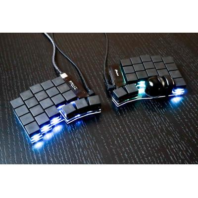 ふるさと納税 飛騨市 トラックボール付き40%左右分割キーボードキット Keyball39 黒