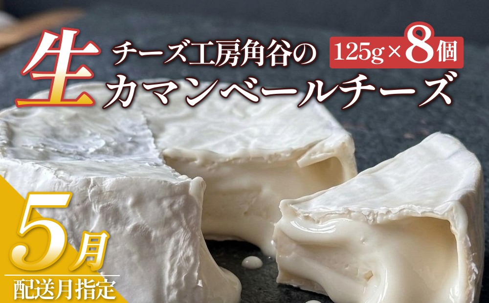 【ふるさと納税】【5月配送】超熟「生」カマンベールチーズ 8個 チーズ工房角谷 KAKUYA カマンベール チーズ ちーず 地元産生乳使用 生乳 手造り クリーミー おつまみ デザート 北海道 安平町