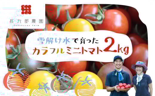 先行予約《夏季限定》令和7年産 雪解け水で育ったカラフルな濃厚ミニトマト 2kg syun116 カラフルミニトマト トマト