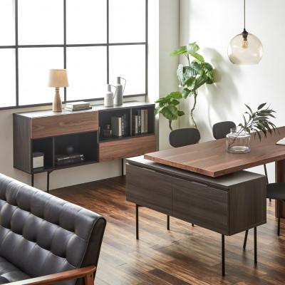 ふるさと納税 大川市 大川家具 開梱設置 幅150cm チェスト シェルフ ウォールナット 天然木 テセラ 古賀清木工 |  | 01