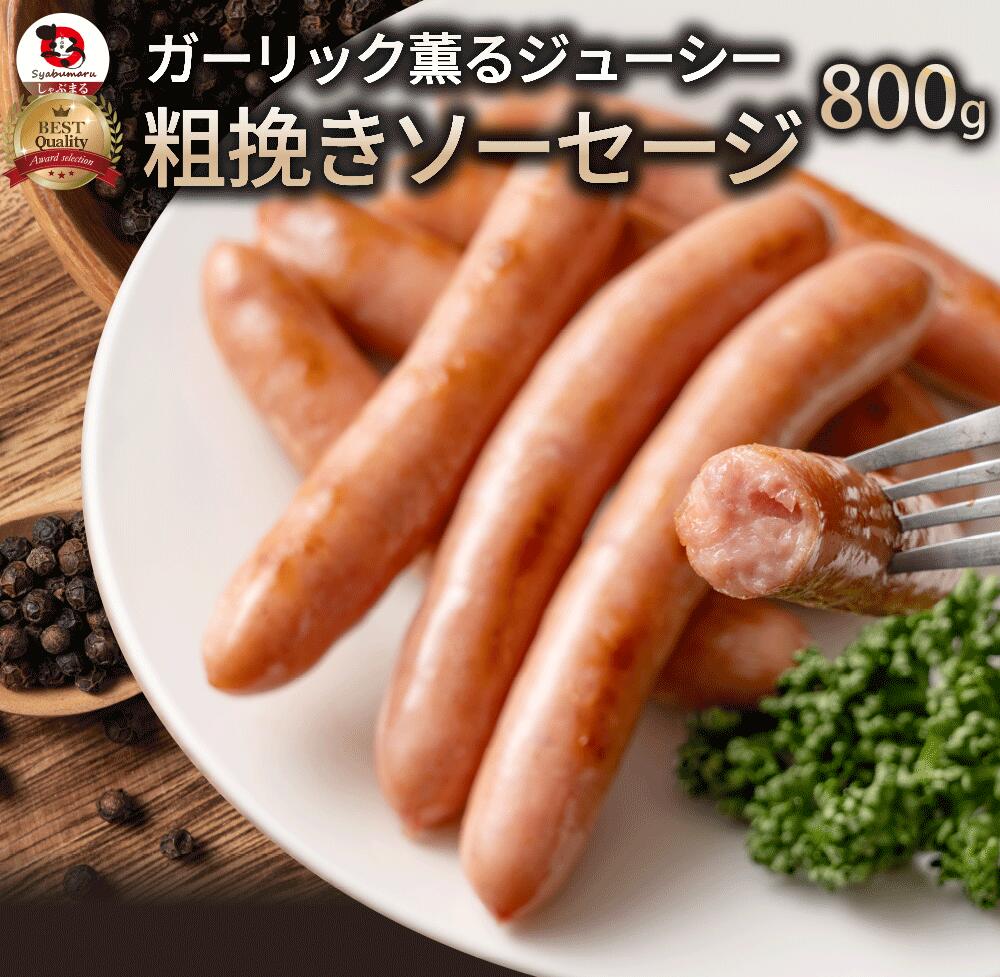 【ふるさと納税】ガーリック薫る ジューシー 粗挽き ウインナー ソーセージ 800g  ソーセージ ウインナーソーセージ 詰合せ 詰め合わせ  お取り寄せ 御取り寄せ 秋 旬