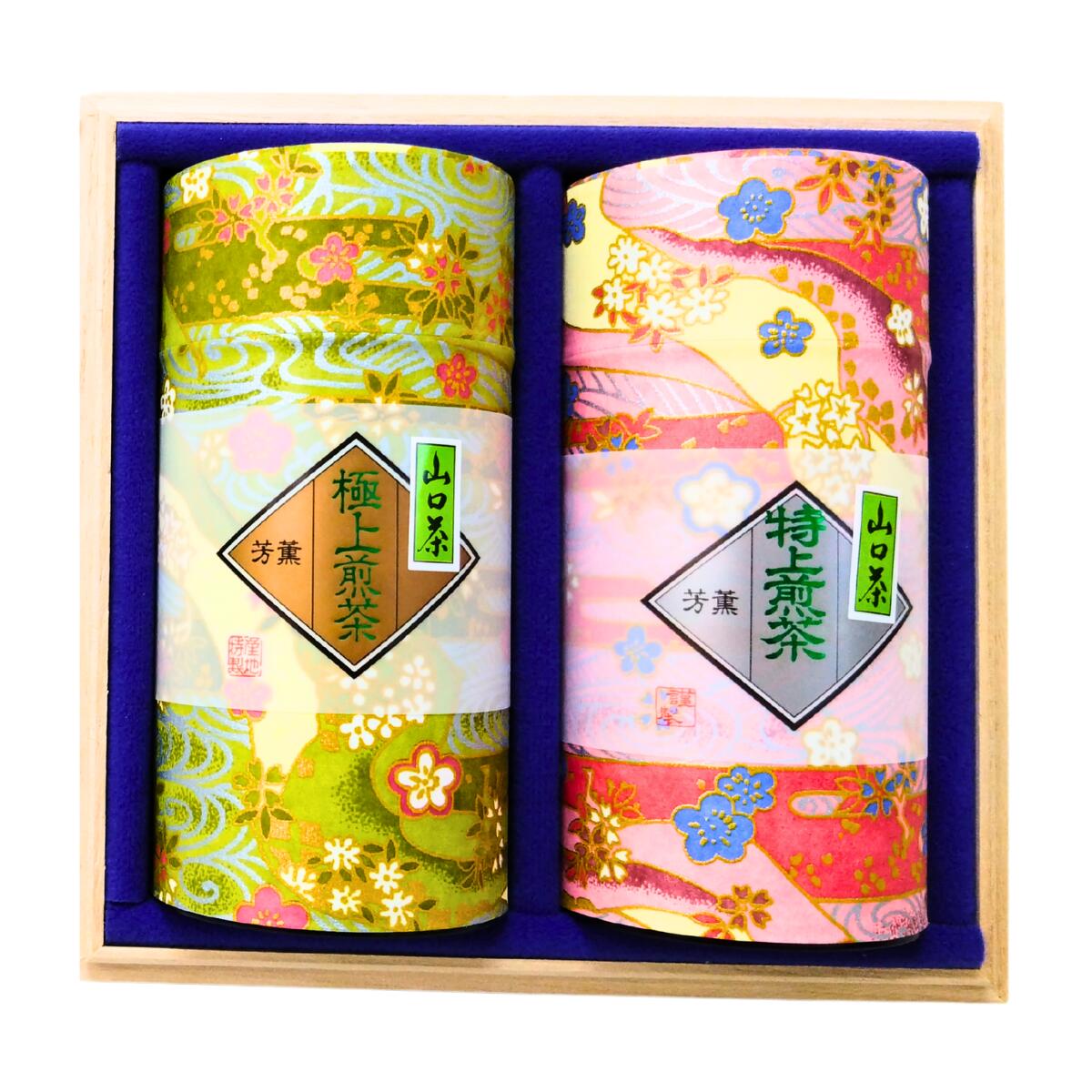 【ふるさと納税】極上・特上煎茶 ふるさとの味「山口茶」150g×2種、2缶　山口県 宇部市 極上煎茶 新芽 茶葉 煎茶 最上級品 特上煎茶 一番茶 生葉 甘み 渋み 香り 上級煎茶 お茶 ギフト 贈り物 内祝 結婚祝い お祝い お誕生日 御歳暮 御中元 父の日 母の日 敬老の日