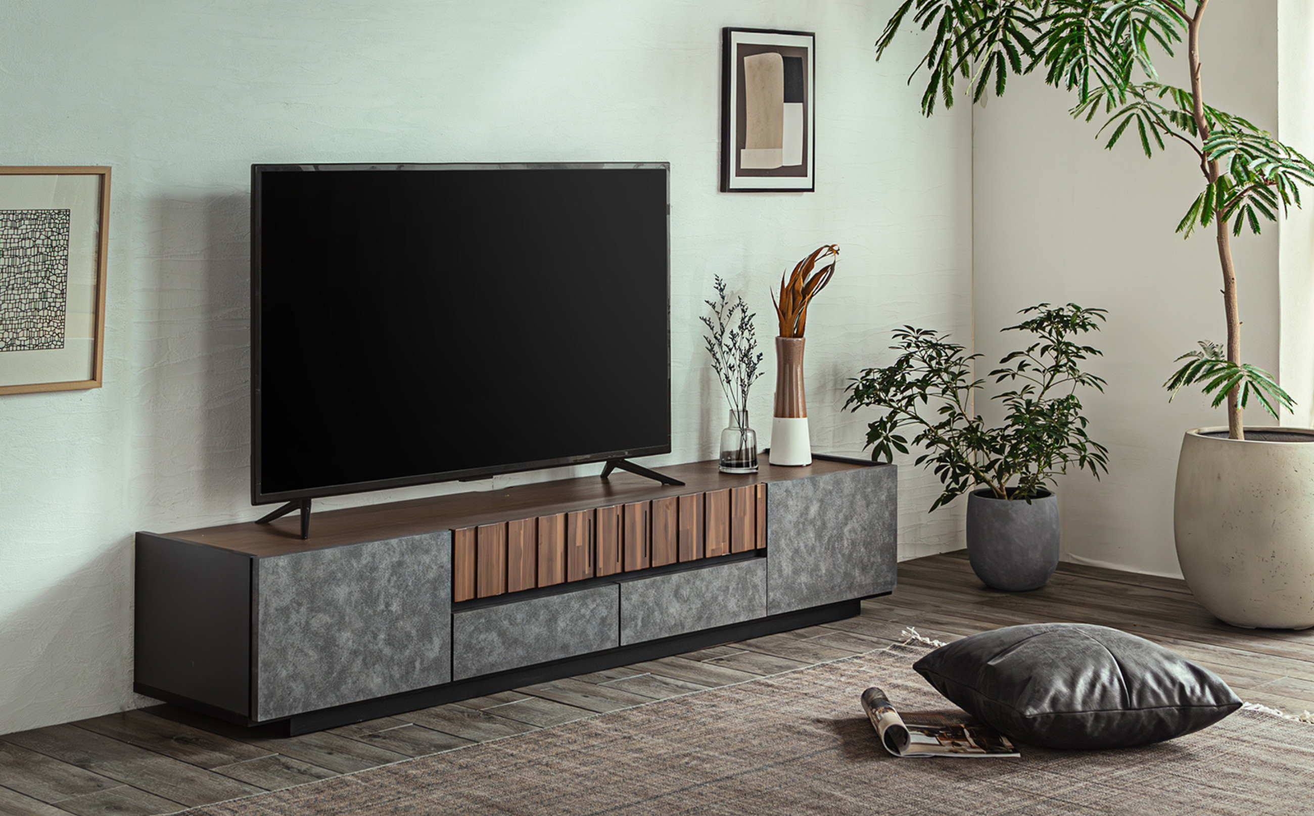 クリート 180TVボード ※モニタ、カーペット、小物等は返礼品に含まれません。