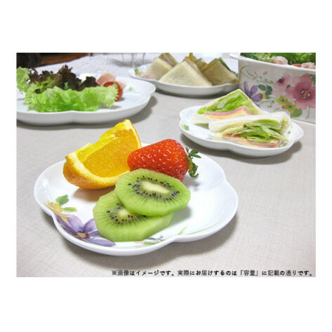 有田焼 花かれんアプリコット皿 (S) (2枚組) 大慶 A17-4_イメージ3