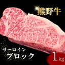 【ふるさと納税】【期間限定】熊野牛サーロインブロック(約1kg)